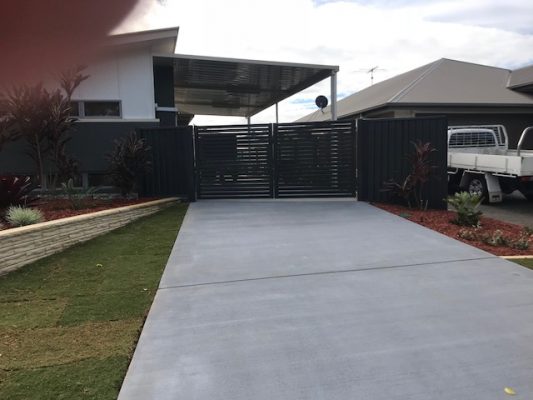 Aluminium gates - colourbond fence - landscaping Brisbane