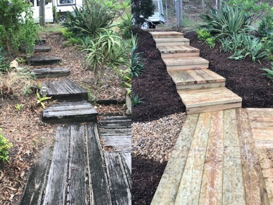 Landscaping Brisbane northside- Before & After images of Brisbane landscaping projects