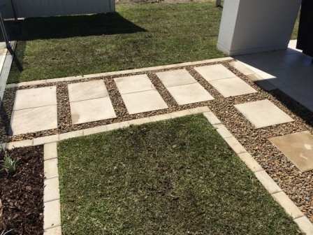 Landscaping Brisbane - Euro classic pavers with havenbrick garden edge