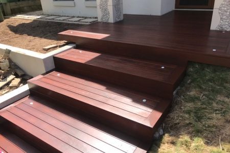 Merbau Decking steps - Brisbane Landscaping