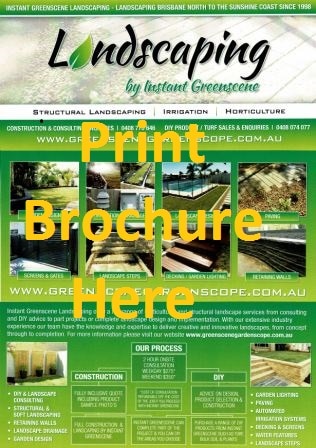 Landscaping Brochure by Brisbane Landscapers Instant Greenscene Landscaping