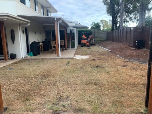 Nudgee before backyard landscaping