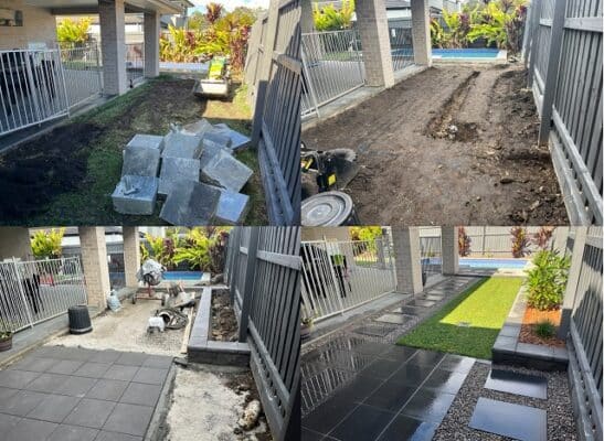 Landscaping Bridgeman Downs - Brisbane northside before and after landscaping